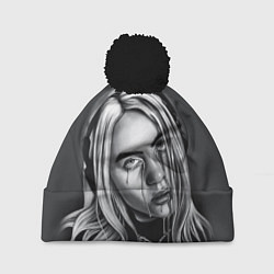 Шапка с помпоном BILLIE EILISH, цвет: 3D-черный