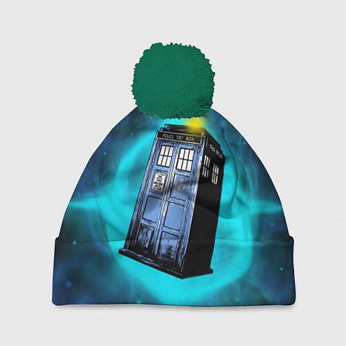 Шапка c помпоном Doctor Who / 3D-Зеленый – фото 1