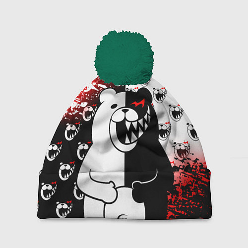 Шапка c помпоном MONOKUMA / 3D-Зеленый – фото 1