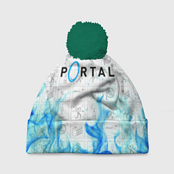 Шапка с помпоном PORTAL, цвет: 3D-зеленый