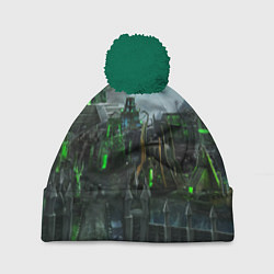 Шапка с помпоном Герои Нежить, цвет: 3D-зеленый