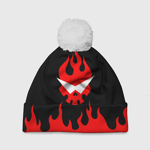 Шапка c помпоном GURREN LAGANN / 3D-Белый – фото 1