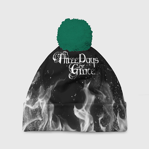 Шапка c помпоном Three Days Grace / 3D-Зеленый – фото 1