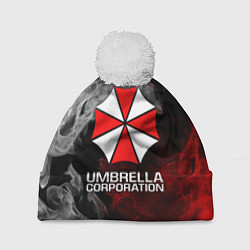 Шапка с помпоном UMBRELLA CORP, цвет: 3D-белый