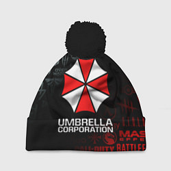 Шапка с помпоном RESIDENT EVIL UMBRELLA CORP, цвет: 3D-черный