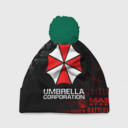 Шапка c помпоном RESIDENT EVIL UMBRELLA CORP