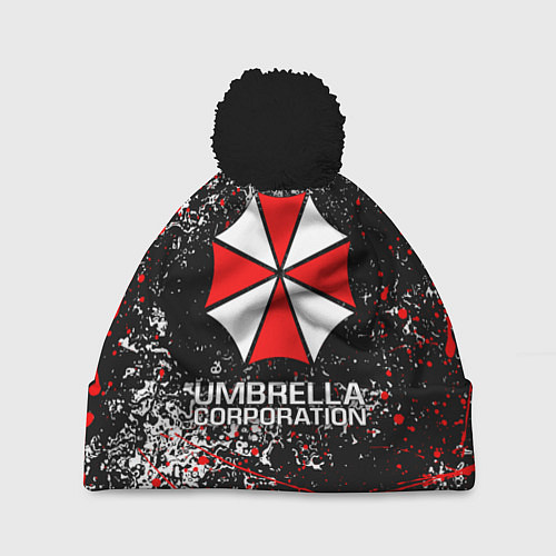 Шапка c помпоном UMBRELLA CORP / 3D-Черный – фото 1