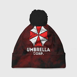 Шапка с помпоном UMBRELLA CORP, цвет: 3D-черный