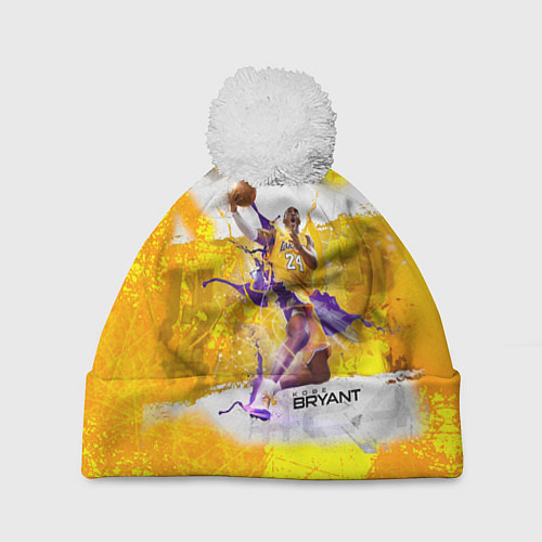 Шапка c помпоном Kobe Bryant / 3D-Белый – фото 1