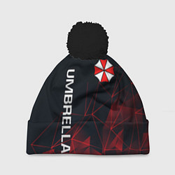 Шапка с помпоном UMBRELLA CORP, цвет: 3D-черный