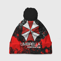 Шапка с помпоном UMBRELLA CORP, цвет: 3D-черный