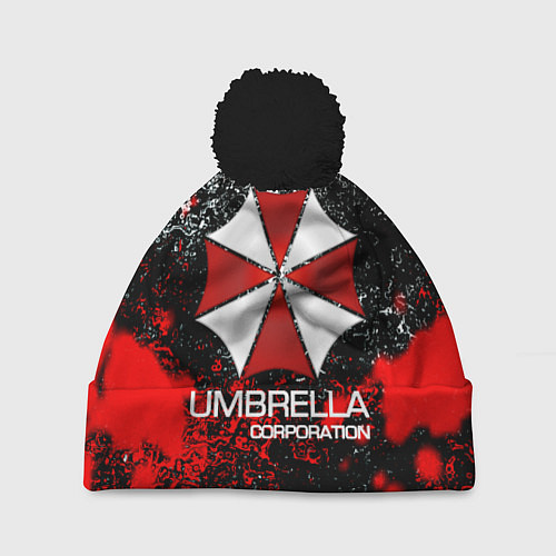 Шапка c помпоном UMBRELLA CORP / 3D-Черный – фото 1