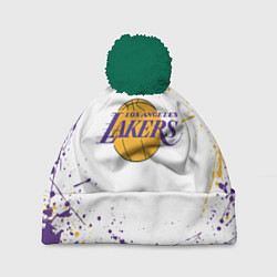 Шапка с помпоном LA LAKERS, цвет: 3D-зеленый