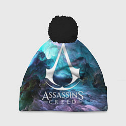 Шапка с помпоном ASSASSINS CREED, цвет: 3D-черный