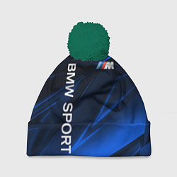 Шапка с помпоном BMW БМВ, цвет: 3D-зеленый