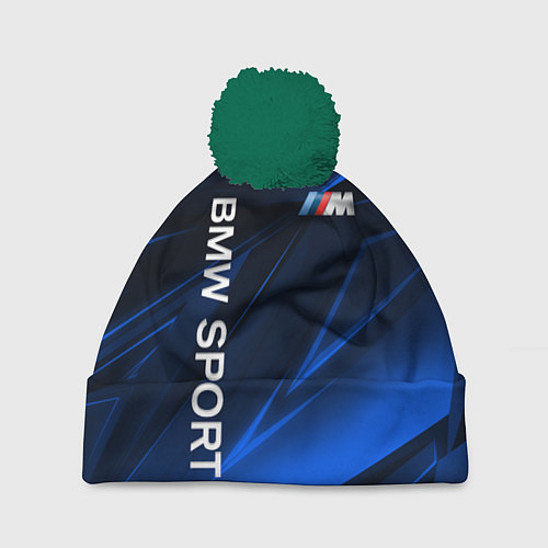 Шапка c помпоном BMW БМВ / 3D-Зеленый – фото 1