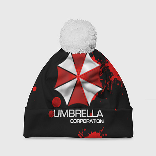 Шапка c помпоном UMBRELLA CORP / 3D-Белый – фото 1