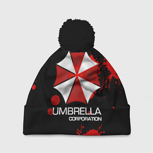 Шапка c помпоном UMBRELLA CORP / 3D-Черный – фото 1