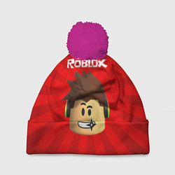 Шапка с помпоном ROBLOX, цвет: 3D-малиновый