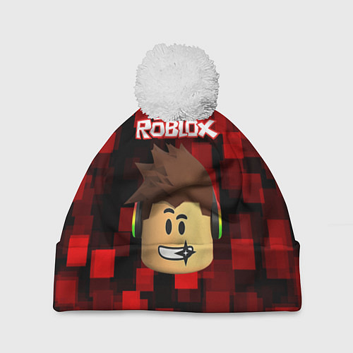 Шапка c помпоном ROBLOX / 3D-Белый – фото 1