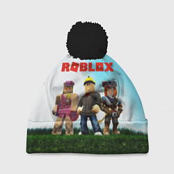 Шапка с помпоном ROBLOX, цвет: 3D-черный