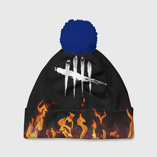 Шапка c помпоном DEAD BY DAYLIGHT / 3D-Тёмно-синий – фото 1