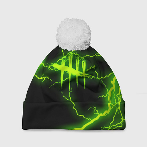 Шапка c помпоном DEAD BY DAYLIGHT / 3D-Белый – фото 1