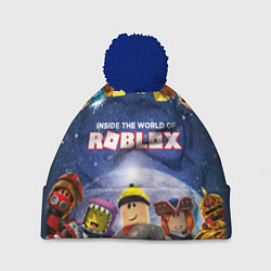 Шапка с помпоном ROBLOX, цвет: 3D-тёмно-синий
