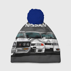 Шапка c помпоном NISSAN