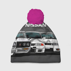 Шапка c помпоном NISSAN