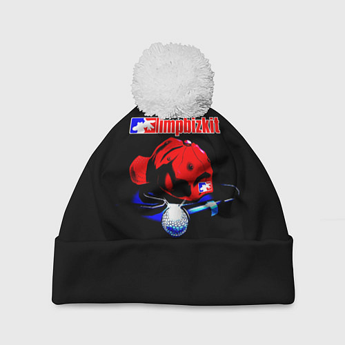 Шапка c помпоном LIMP BIZKIT / 3D-Белый – фото 1