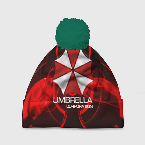 Шапка c помпоном Umbrella Corp / 3D-Зеленый – фото 1