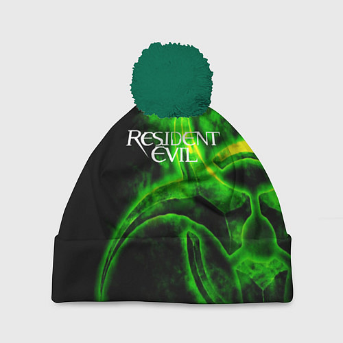 Шапка c помпоном RESIDENT EVIL / 3D-Зеленый – фото 1