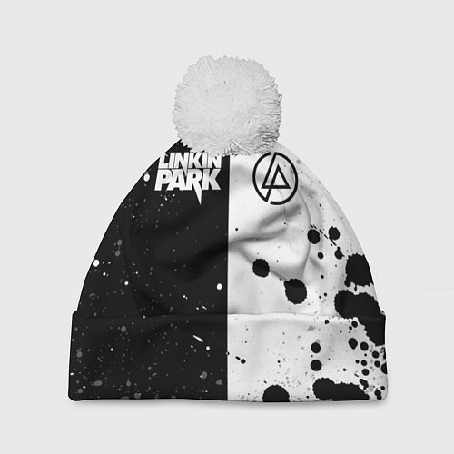 Шапка c помпоном LINKIN PARK / 3D-Белый – фото 1