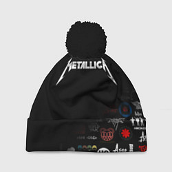 Шапка c помпоном Metallica