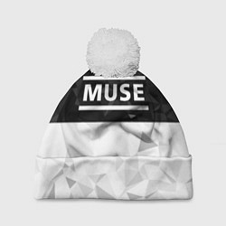 Шапка с помпоном Muse, цвет: 3D-белый
