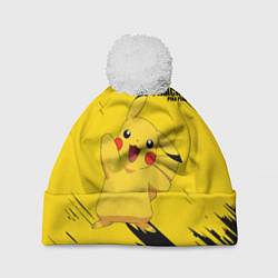 Шапка c помпоном PIKACHU: PIKA PIKA