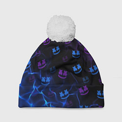 Шапка с помпоном Marshmello, цвет: 3D-белый