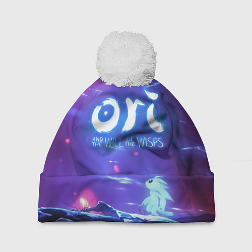 Шапка c помпоном Ori and the Will of the Wisps / 3D-Белый – фото 1