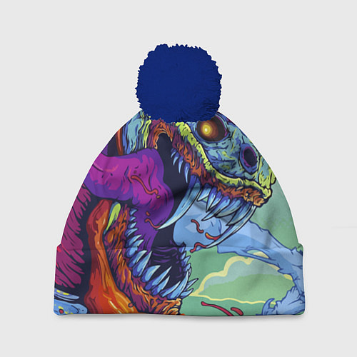 Шапка c помпоном HYPERBEAST / 3D-Тёмно-синий – фото 1