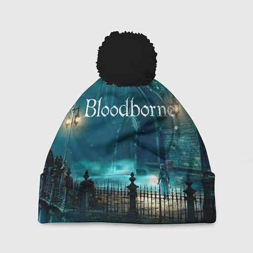Шапка c помпоном Bloodborne / 3D-Черный – фото 1