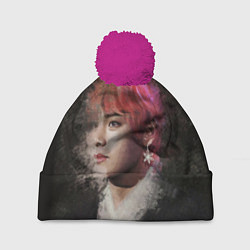 Шапка c помпоном BTS