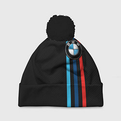 Шапка с помпоном BMW M SPORT CARBON, цвет: 3D-черный