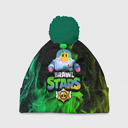 Шапка с помпоном Sprout Brawl Stars, цвет: 3D-зеленый