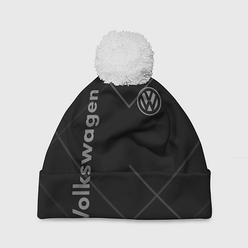 Шапка c помпоном VOLKSWAGEN / 3D-Белый – фото 1
