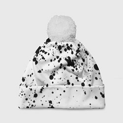 Шапка с помпоном Далматинец, цвет: 3D-белый