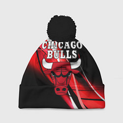 Шапка с помпоном CHICAGO BULLS, цвет: 3D-черный