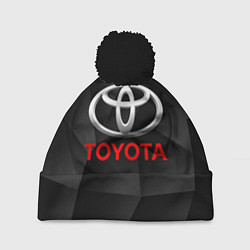 Шапка с помпоном TOYOTA, цвет: 3D-черный