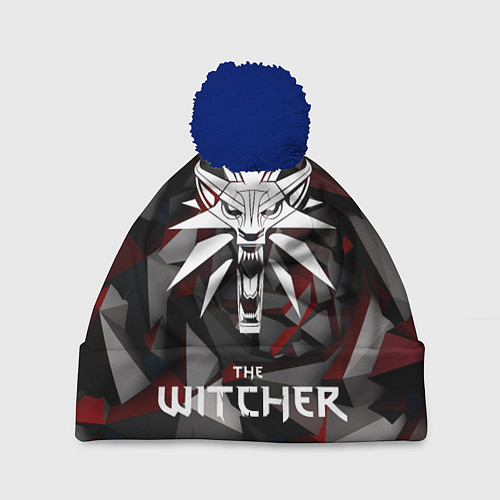 Шапка c помпоном The Witcher / 3D-Тёмно-синий – фото 1