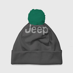 Шапка с помпоном JEEP, цвет: 3D-зеленый